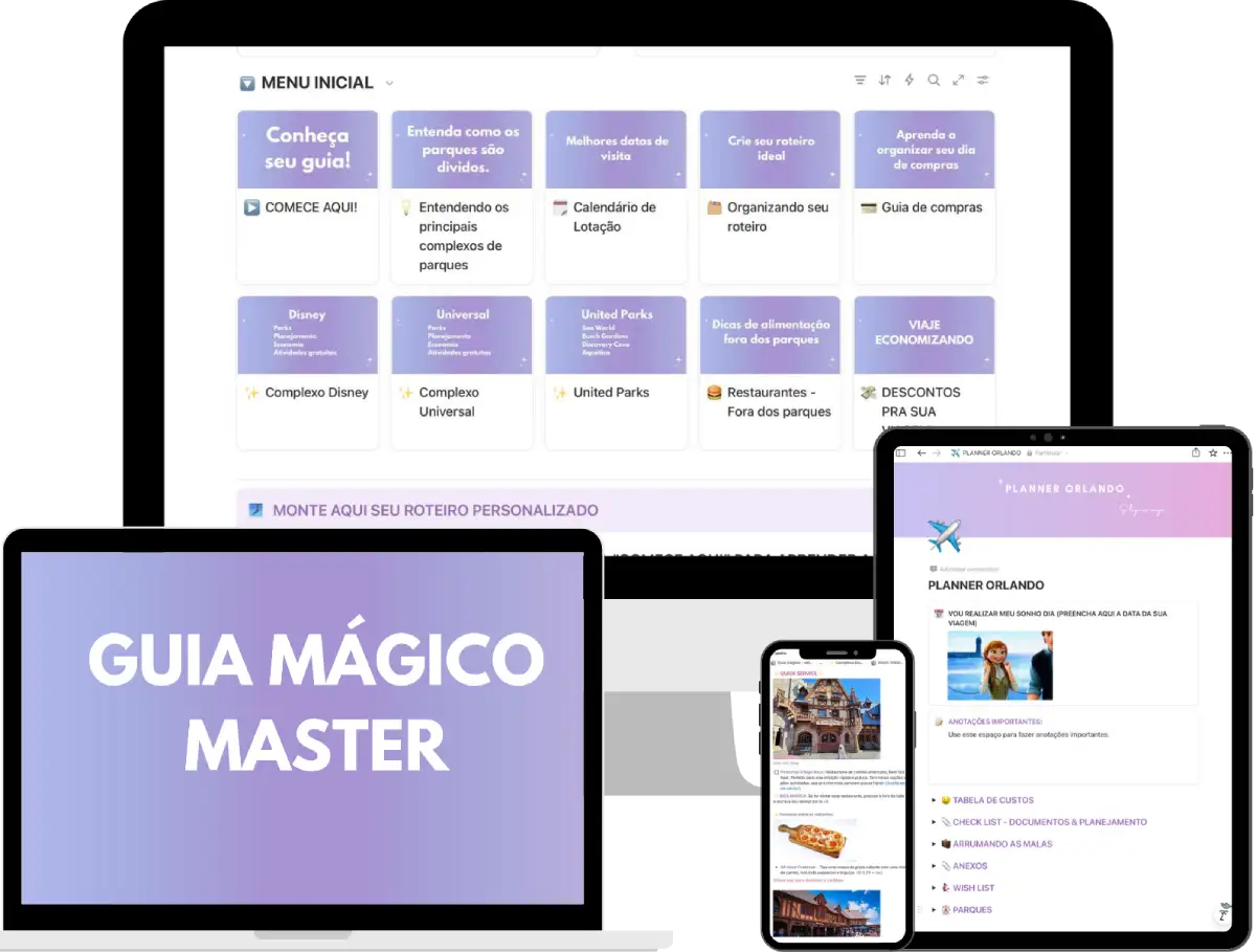 Mockup do Guia Mágico